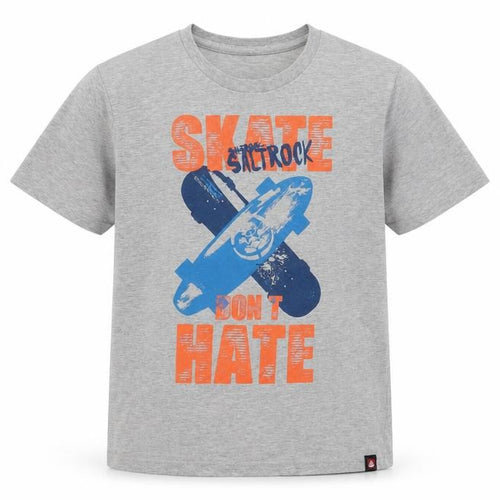 Saltrock Boys Grey Skateboarding T-Shirt Age 13 Graphic Tee