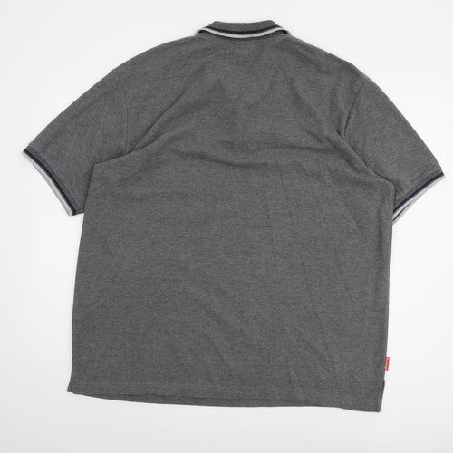 Slazenger Men's Grey 2XL Polo Short Sleeve