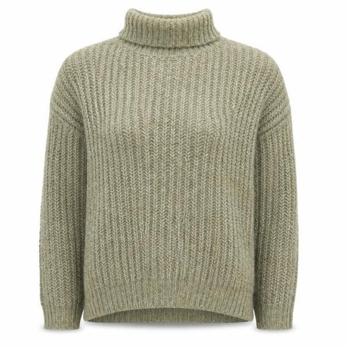 Zara Women’s Green Roll Neck Chunky Knit Jumper Size 5