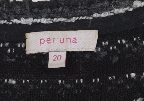 Per Una Women’s Black Striped Cardigan Size 20