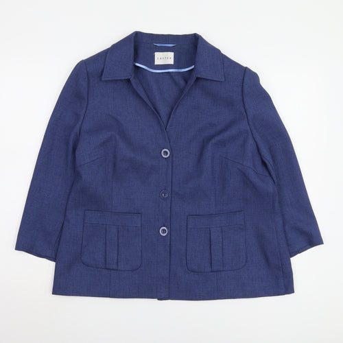 Eastex Women's Blue Suit Jacket, Size 16, Regular Fit