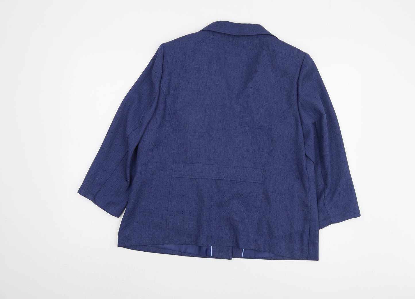 Eastex Women's Blue Suit Jacket, Size 16, Regular Fit