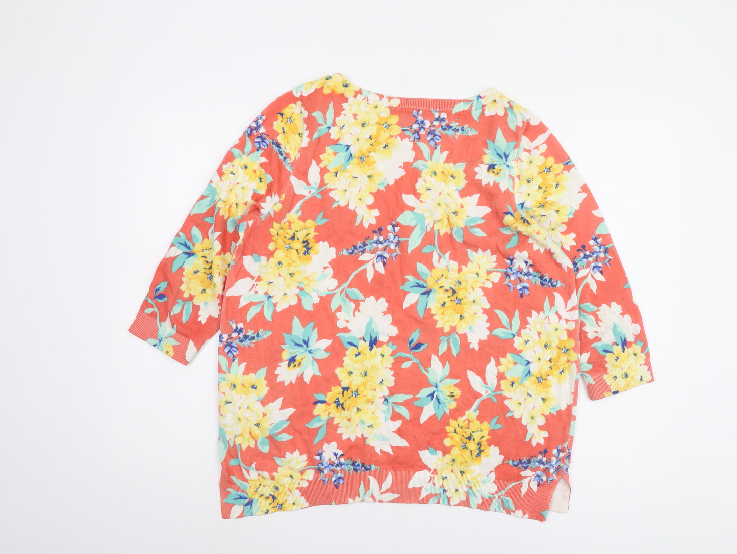 Lands' End Women's Multicoloured Floral Pullover - L