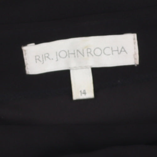 RJR John Rocha Black Off-Shoulder Top Size 14