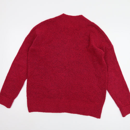 Next Women's Red V-Neck Pullover Jumper M