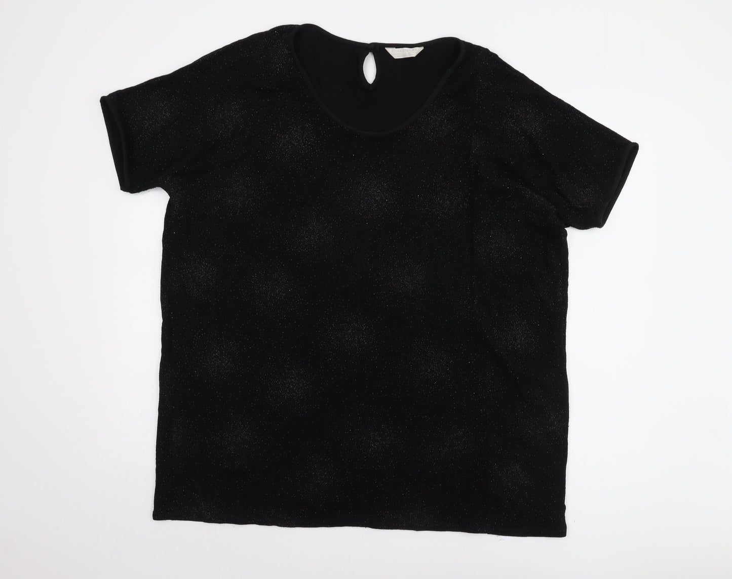 Colebrooke Black Short Sleeve Top - Women's M, Autumn/Winter