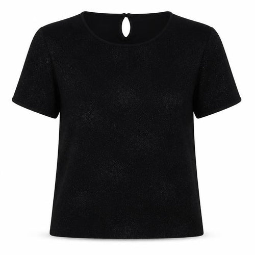Colebrooke Black Short Sleeve Top - Women's M, Autumn/Winter