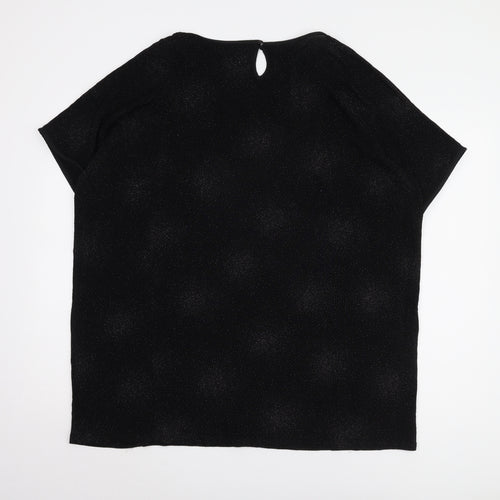 Colebrooke Black Short Sleeve Top - Women's M, Autumn/Winter