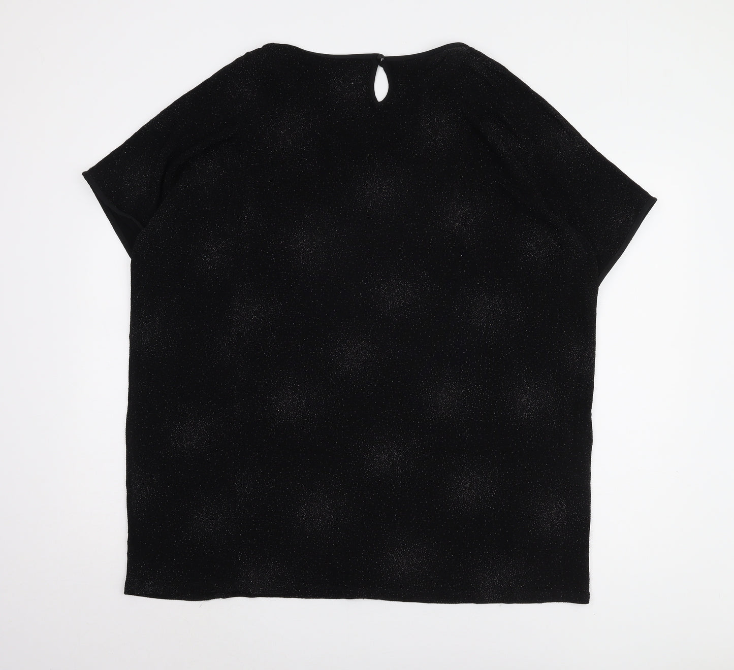 Colebrooke Black Short Sleeve Top - Women's M, Autumn/Winter