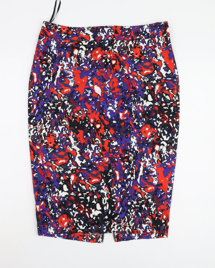 River Island Women’s Multicoloured Pencil Skirt 14