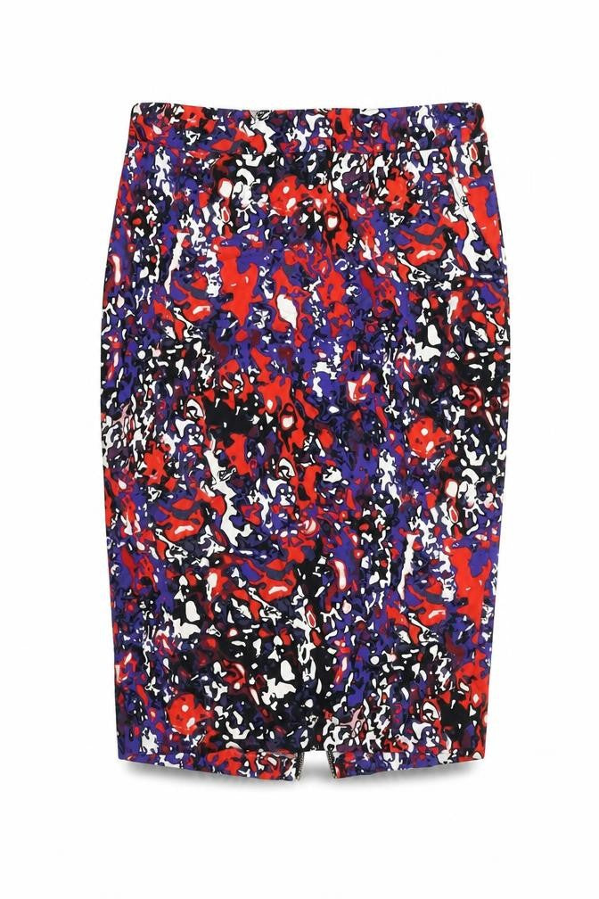 Front view of River Island Women’s Multicoloured Pencil Skirt 14
