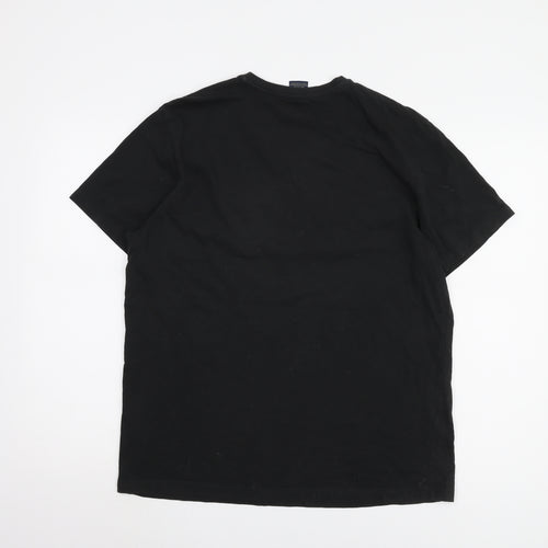 U.S. Polo Assn. Men's Black V-Neck T-Shirt Size M