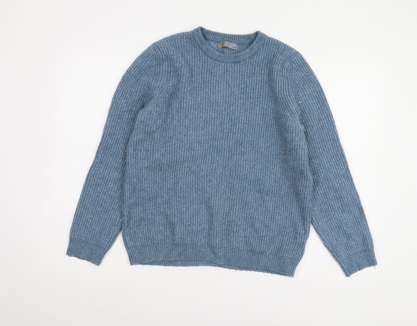 Marks and Spencer Men's Blue Pullover Sweater M