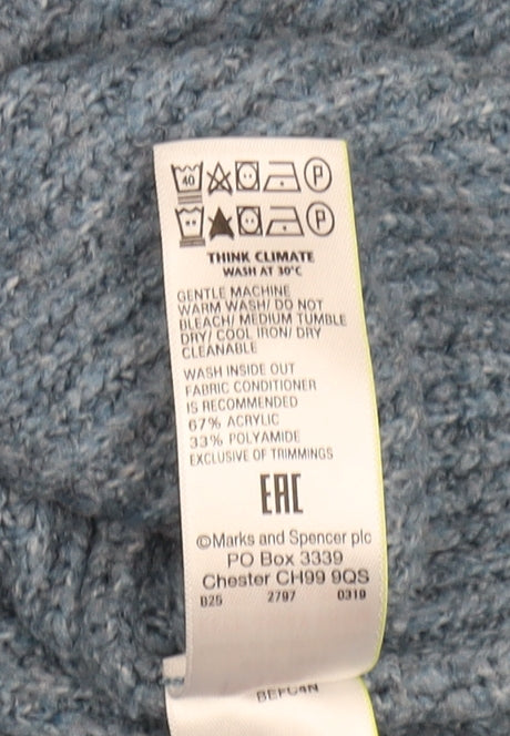 Marks and Spencer Men's Blue Pullover Sweater M