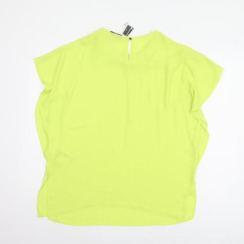 Wallis Women's Green Tunic with Beaded Neckline, M