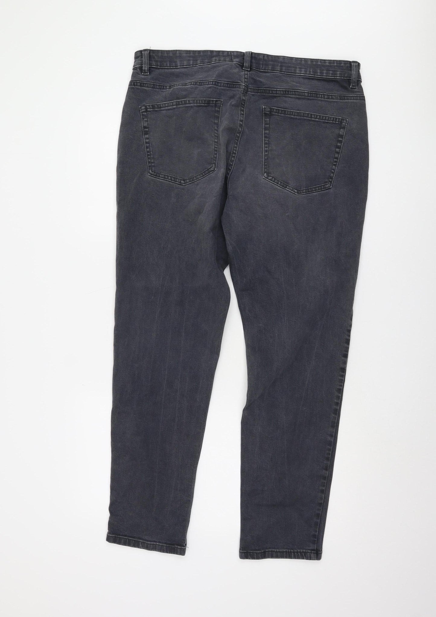 Next Men's Grey Tapered Slim Fit Jeans Size 36