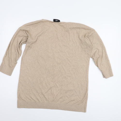 Wallis Women's Beige Butterfly Jumper, S, Casual Knit