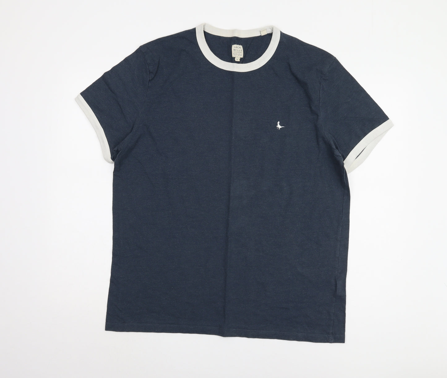 Jack Wills Men's Blue Crew Neck T-Shirt XL
