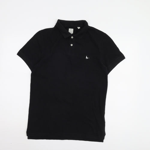 Jack Wills Men's Black Polo Shirt, Size S, Casual Wear