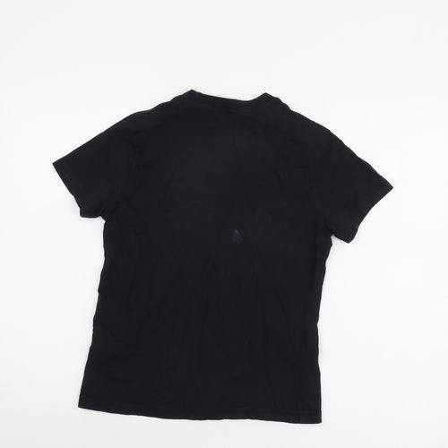 Nike Boys Black T-Shirt M Size Relaxed Fit Casual Logo
