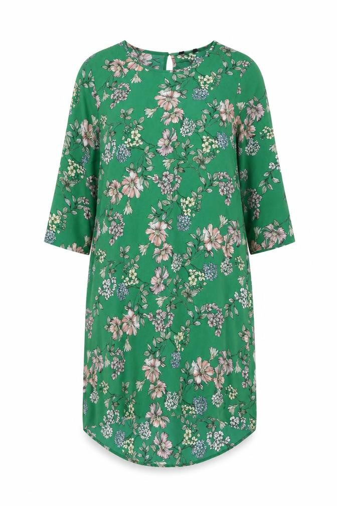 New Look Women's Green Floral Dress Size 14