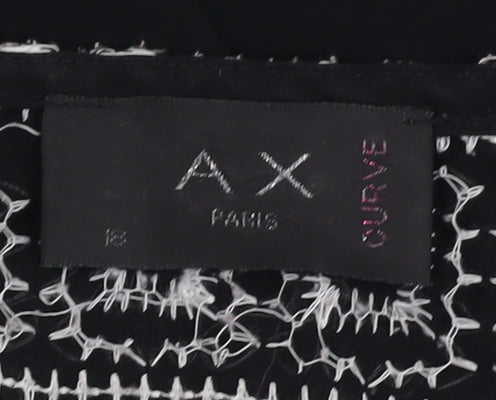 AX Paris Women's Black Tunic Blouse Size 18