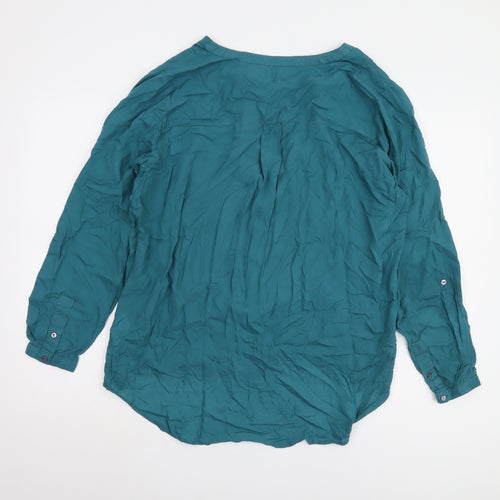 Peppercorn Women's Green Button-Up Shirt - Size L