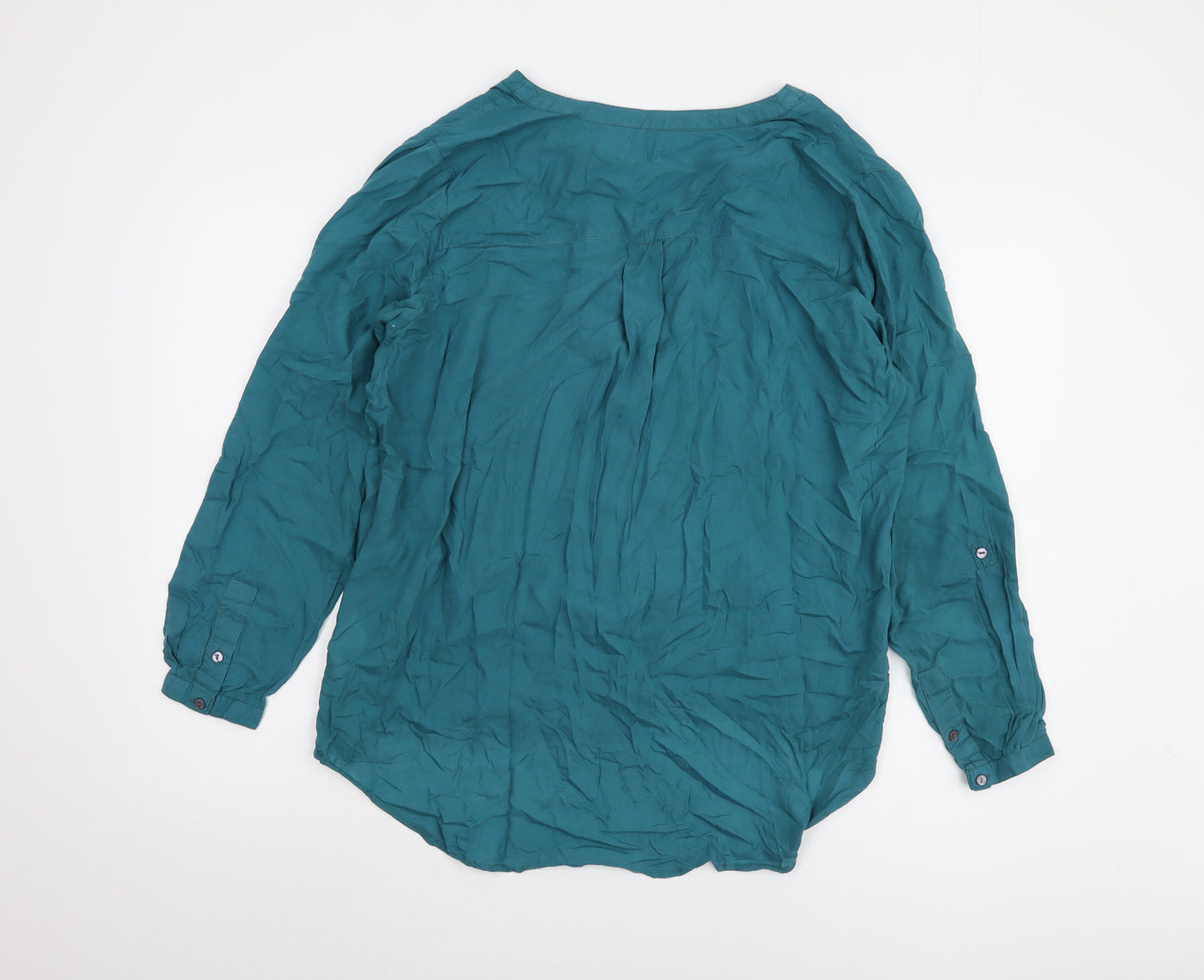 Peppercorn Women's Green Button-Up Shirt - Size L