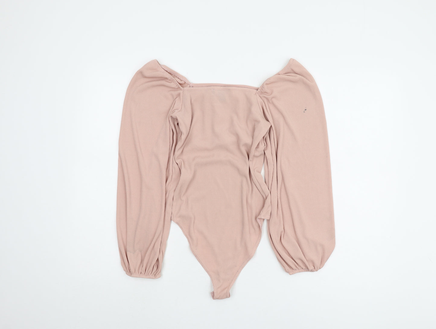 New Look Women's Pink Off-Shoulder Bodysuit Size 8