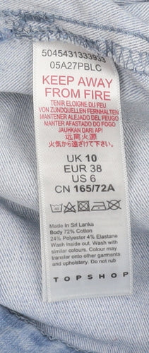 Topshop Women's Blue Denim Shorts Size 10