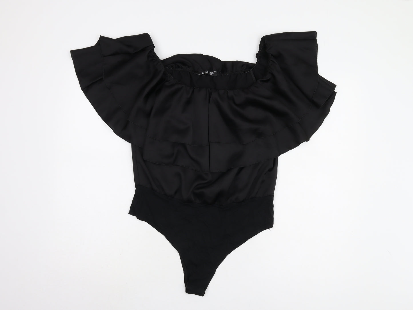 Boohoo Women’s Black Off Shoulder Bodysuit UK 10