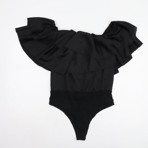 Boohoo Women’s Black Off Shoulder Bodysuit UK 10