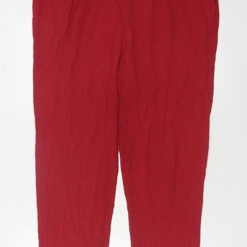 Essentials Red Women's Trousers Size 18