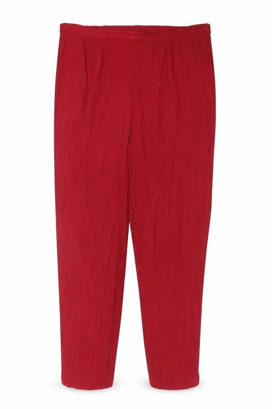 Front view of Essentials Red Women's Trousers, size 18
