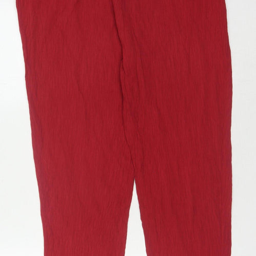 Essentials Red Women's Trousers Size 18