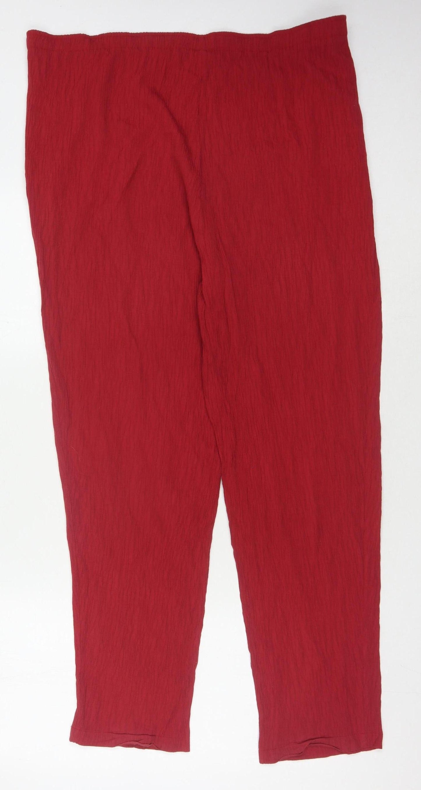 Essentials Red Women's Trousers Size 18