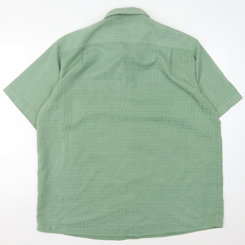 Cotton Traders Men's Green XL Casual Button-Up Shirt