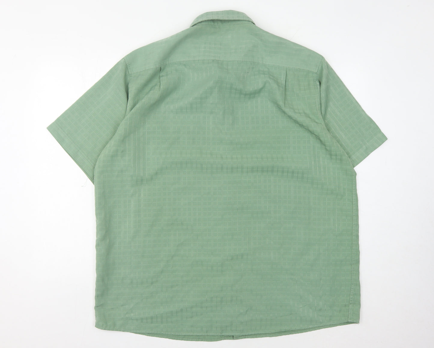 Cotton Traders Men's Green XL Casual Button-Up Shirt