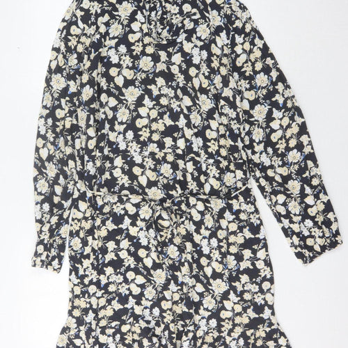 Next Women’s Blue Floral Long Sleeve Dress Size 18