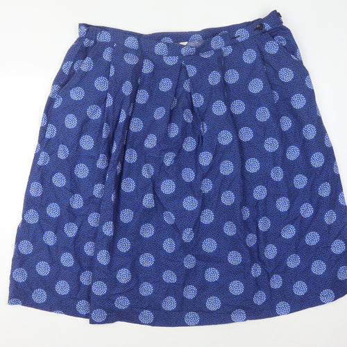 Country Collection Women's Blue Polka Dot Skirt Size 24