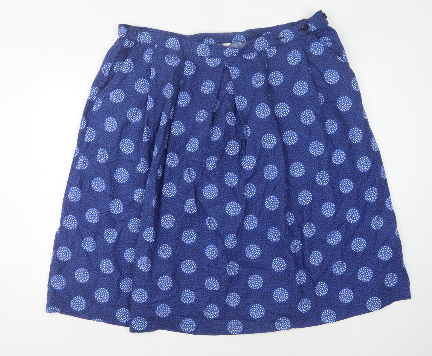 Country Collection Women's Blue Polka Dot Skirt Size 24