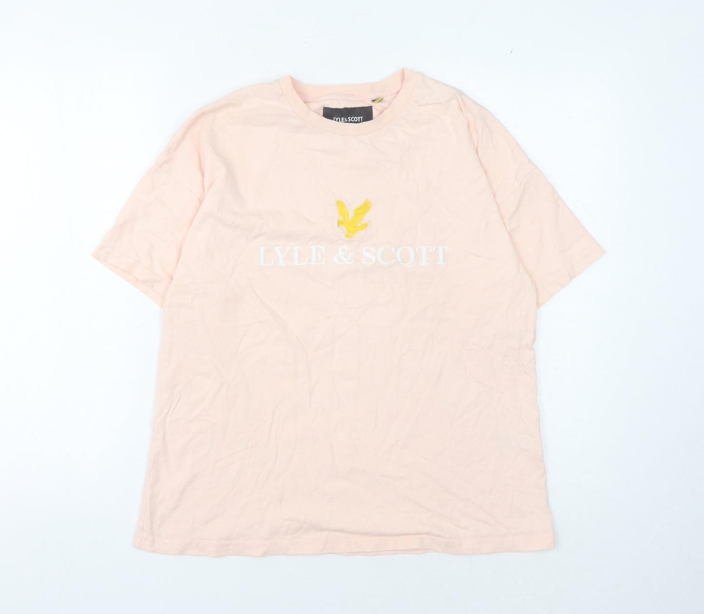 Lyle & Scott Women's Pink XL Basic T-Shirt