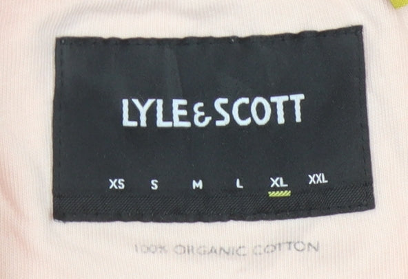 Lyle & Scott Women's Pink XL Basic T-Shirt