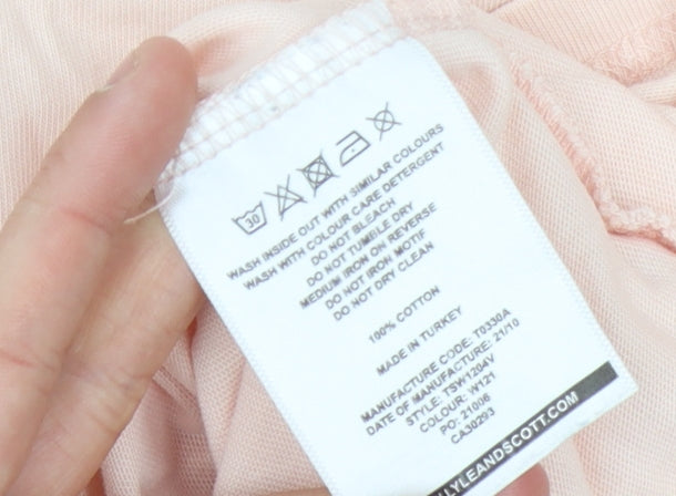 Lyle & Scott Women's Pink XL Basic T-Shirt