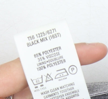 St Michael Women's Grey Knee Length Pencil Skirt 16