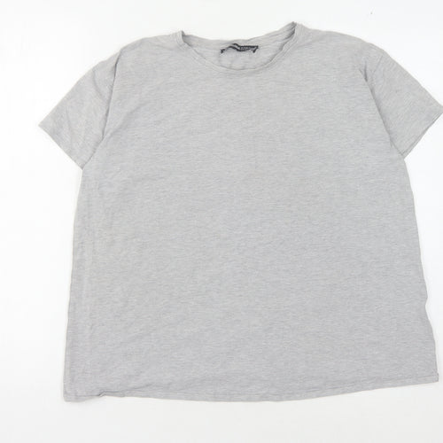 Threadbare Women's Grey T-Shirt, Size 10, Crew Neck