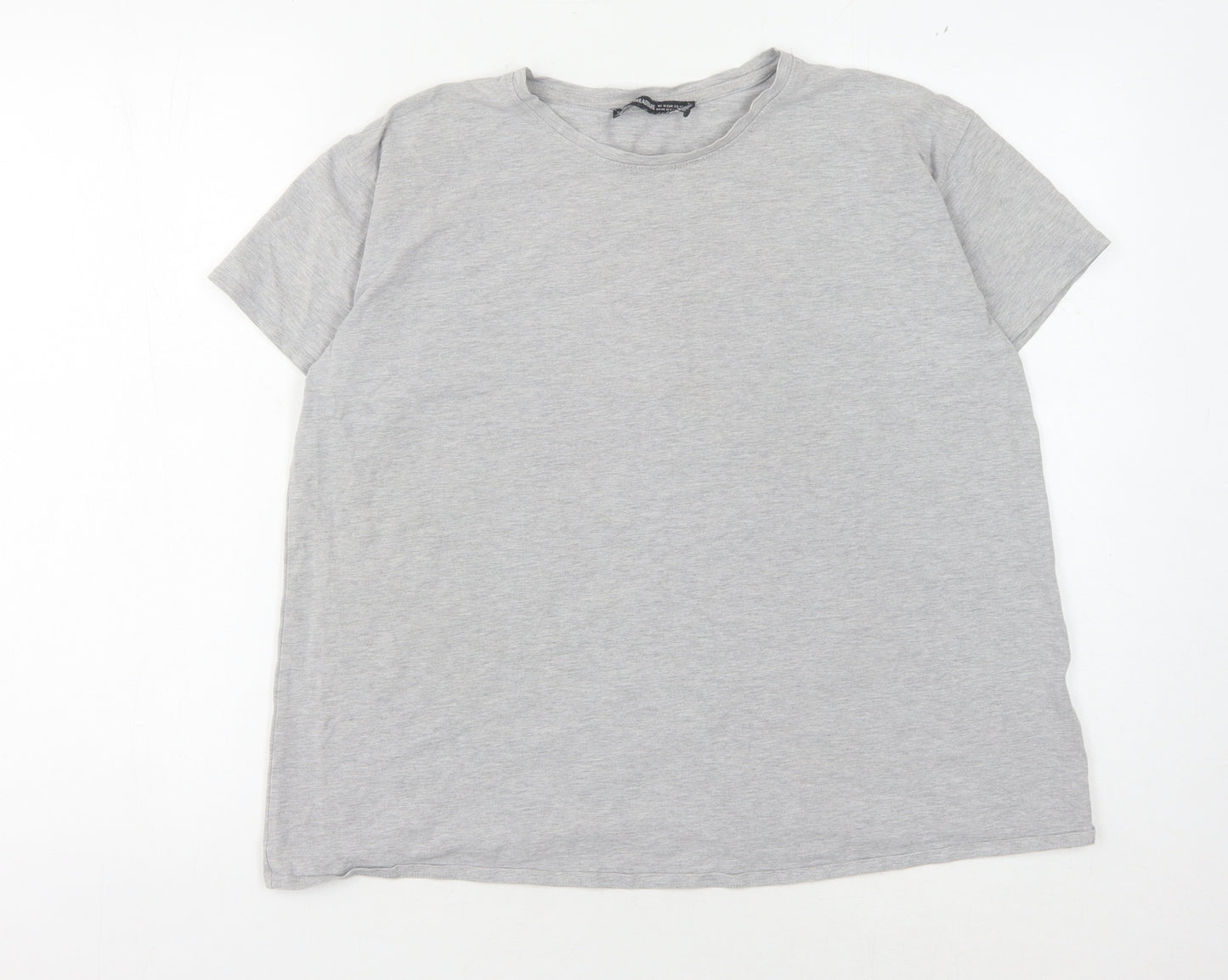 Threadbare Women's Grey T-Shirt, Size 10, Crew Neck
