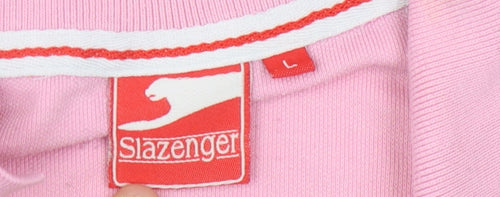 Slazenger Pink Polo Shirt for Unisex, Size L