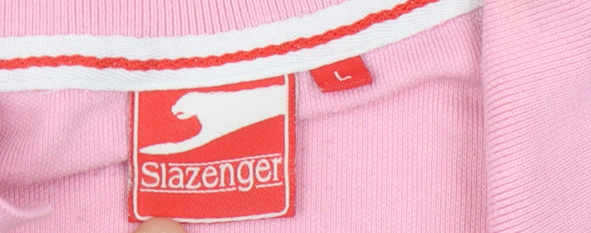 Slazenger Pink Polo Shirt for Unisex, Size L