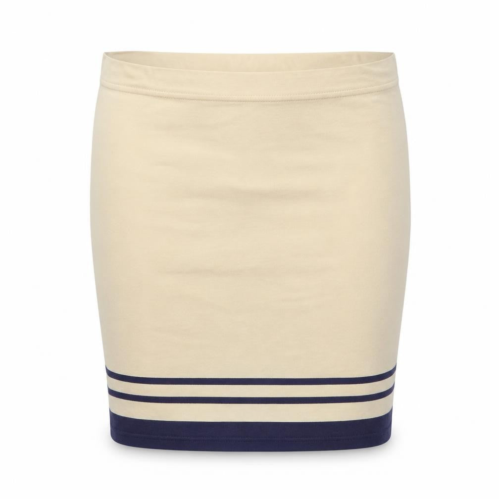 Front view of Next Women Beige Striped Skirt M